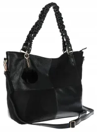 torebka-damska-shopper-a4-elegancka-torba-duza-do-pracy-hj1252-czarna