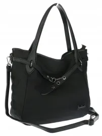 torebka-damska-shopperka-worek-pojemna-modna-miejska-torba-ch6683-czarna