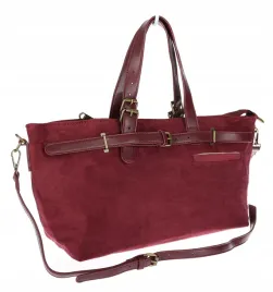 torebka-damska-shopper-zamszowa-torebka-jamnik-wloska-marka-1255-bordowa