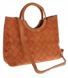 torebka-zamszowa-damska-kuferek-listonoszka-elegancka-mala-4192-brazowa