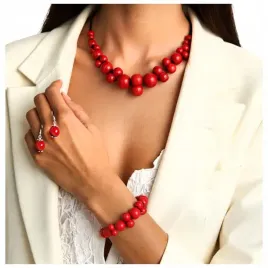 zestaw-korale-drewniane-czerwone-folk-folkowe-kolo-gospodyn-wiejskich