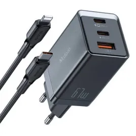 mcdodo-ch-1544-ladowarka-gan-67w-2x-usb-c-1x-usb-kabel-usb-c-czarna