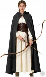 peleryna-sredniowieczna-lniana-merida-wojownik-z-kapturem-dluga-kostium