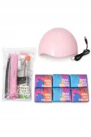 zestaw-do-robienia-paznokci-manicure-hybrydowego-z-lampa-uv-na-prezent