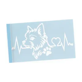 naklejka-na-samochod-pies-w-aucie-yorkshire-terrier-linia-zycia-lapa-ekg