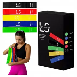 gumy-do-cwiczen-oporowe-zestaw-5szt-tasmy-mini-power-band-line-sport