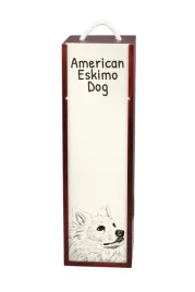 american-eskimo-dog-american-spitz-wine-box-with-a-dog-alcohol-box-with