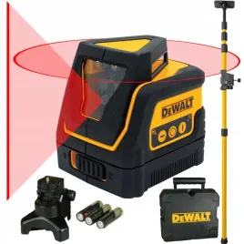 laser-liniowy-360-wiazka-czerwona-uchwyt-kufer-dewalt-dw0811-tyczka-32m