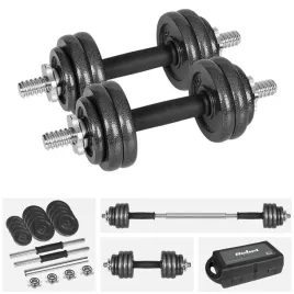 hantle-zeliwne-regulowane-w-walizce-z-gryfem-zestaw-15kg-rebel-solidne