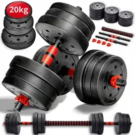 zestaw-2-hantli-bitumicznych-regulowanych-20-kg-sztanga-gryfy-silowy