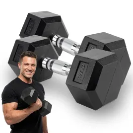 hantel-ogumowany-xtrexo-hex-7-5kg-zeliwny-solidny-do-cwiczen