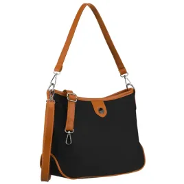 czarna-torebka-damska-z-poliestru-i-skory-ekologicznej-jednokomorowa
