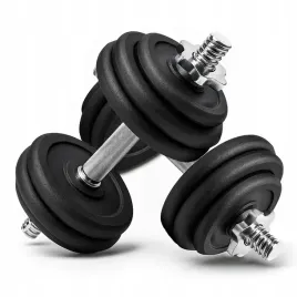 hantle-zeliwne-2x15kg-gryfy-28mm-talerze-obciazenie-regulowane-zestaw