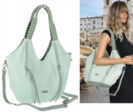 torebka-damska-worek-shopper-na-ramie-duza-pajemna-casual-cc6701-zielona