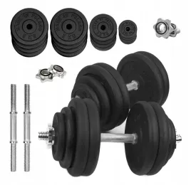 hantle-zeliwne-regulowane-2x30kg-gryfy-talerze-zestaw-do-treningu-60kg