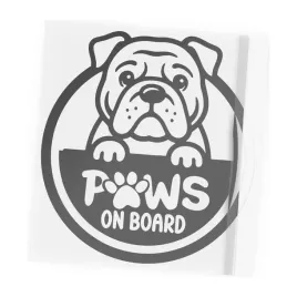 naklejki-na-samochod-pies-buldog-angielski-paws-on-board