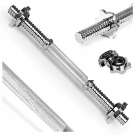 gryf-prosty-35cm-25mm-do-hantli-krotki-sapphire-pelny-gwintowany