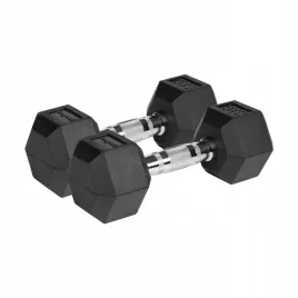 hantle-zeliwne-gumowane-hex-2x6kg-rebel-hexagonalne-zestaw-12kg