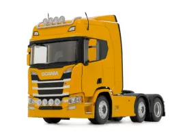 metalowy-ciagnik-siodlowy-scania-r500-6x2-zolta-marge-models-skala-1-32