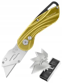 noz-skladany-nozyk-uniwersalny-lekki-z-wymiennymi-ostrzami-kolor-zloty