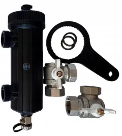 x-home-filtr-magnetyczny-5-4-dn32-do-pomp-ciepla-podwojny-filtr-odmulnik