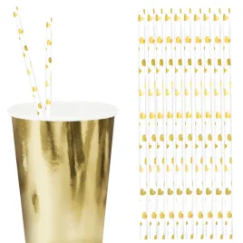 rurki-slomki-papierowe-biale-w-zlote-serca-10szt