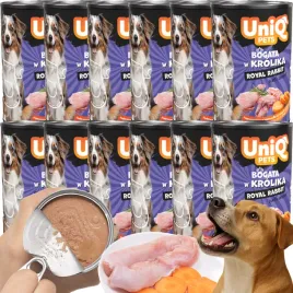 mokra-karma-dla-psa-pasztet-uniq-royal-krolik-12x375-g