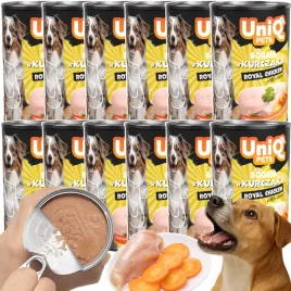 mokra-karma-dla-psa-pasztet-uniq-royal-kurczak-12x375-g