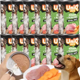 mokra-karma-dla-psa-pasztet-uniq-royal-kaczka-12x375-g