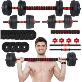 hantle-regulowane-bitumiczne-gryf-sztanga-20kg-zestaw-hantli-2x10-kg