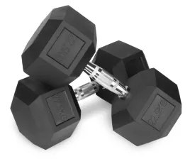 hantle-stale-2x225kg-zeliwne-gumowane-zestaw-45kg-hex-do-treningu