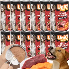 mokra-karma-dla-psa-pasztet-uniq-royal-wolowina-12x375-g