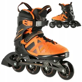 lyzworolki-damskie-meskie-nils-extreme-38-czarno-pomaranczowe-slalom-fit