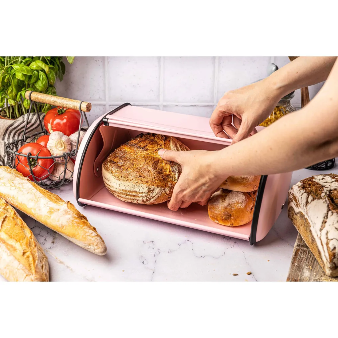 chlebak-rozowy-44cm-kinghoff-stan-nowy