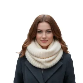 komin-damski-bel-cashmere-kremowy-100percent-kaszmir