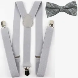 szelki-i-mucha-meska-szara-w-niebieska-kratke