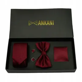 mucha-meska-bordowa-krawat-poszetka-spinki