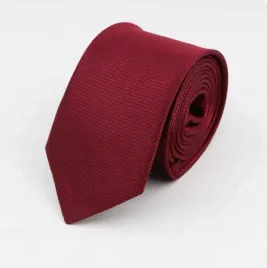 elegancki-krawat-meski-waski-gladki-bordowy