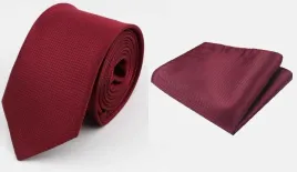 krawat-meski-bordowy-gladki-poszetka-bordowa