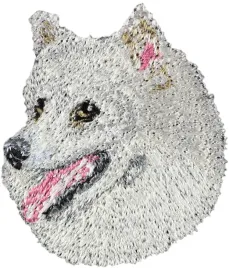 szpic-japonski-naszywka-w-ksztalcie-psa-haftowana-latka-unikatowa-ozdob