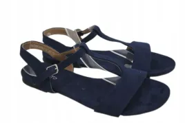 sandal-damski-plaskie-evento-navy-r-36