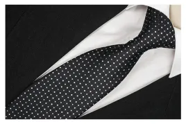 zakardowy-krawat-meski-groszki-szary-czarny-rc317