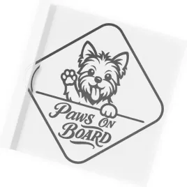 naklejka-na-samochod-pies-yorkshire-terrier-paws-on-board