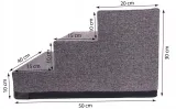 schody-dla-psa-30cm-3-stopnie-poszerzone-40cm-stan-nowy