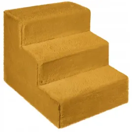 schodki-dla-psa-3-stopnie-tapicerowane-zolte-podest-dla-psa-do-kanapy