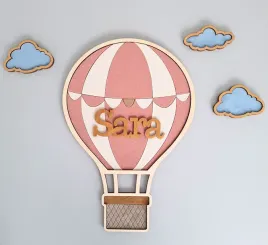 Zdjęcie produktu Balon Imię dziecka Personalizowany Balon 3D Dekoracja do Pokoju Dziecięcego