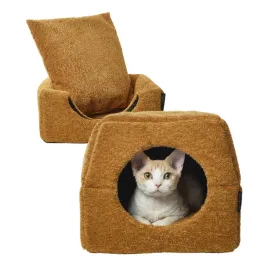 legowisko-dla-psa-kota-budka-2w1-s-domek-38x38cm-poslanie-antyposlizgowe