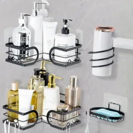 polka-lazienkowa-prysznicowa-metalowa-czarna-zestaw-4-sztuk