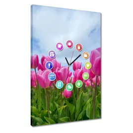 zegary-40x60-tulipany-kwiaty-kwiatki