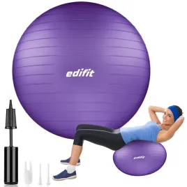 edifit-pilka-do-jogi-fioletowa-55cm